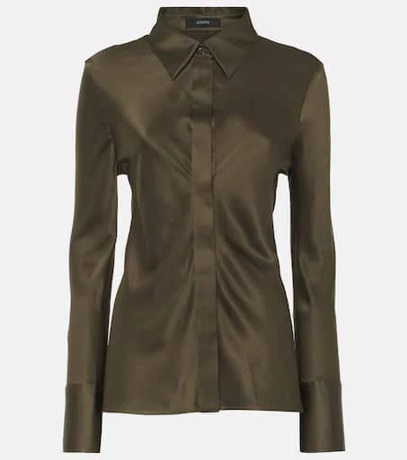 Joseph Brunel silk satin blouse 1
