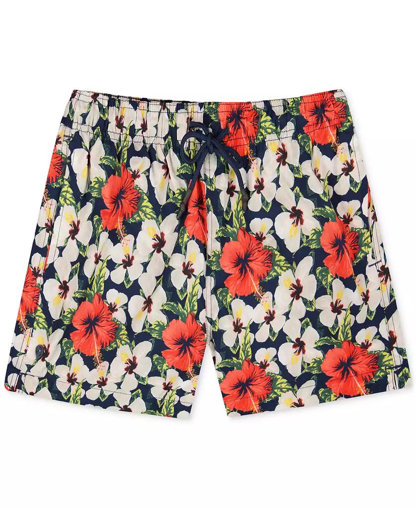 Sunset and Vines Men's Floral Woven Swim Trunks