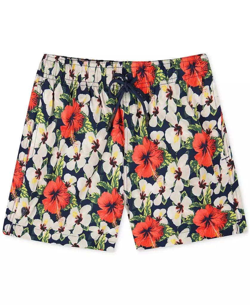 Sunset and Vines Men's Floral Woven Swim Trunks 1