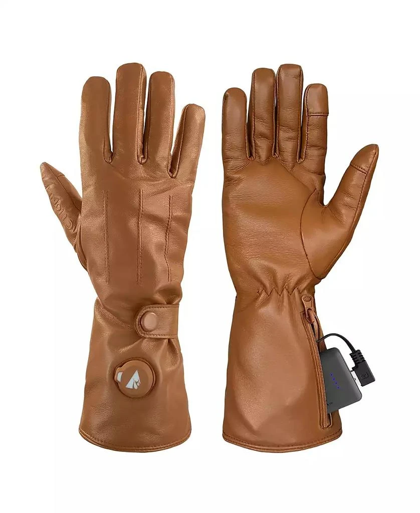 ActionHeat 5V Battery Heated Leather Dress Glove - Women's - Tan - XS 2