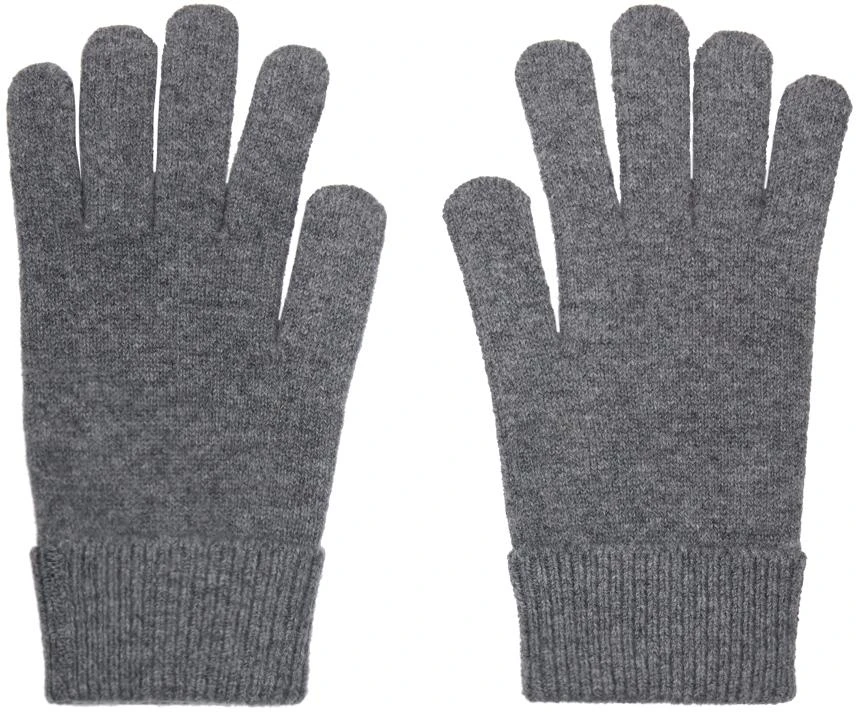 JW Anderson Gray Anchor Logo Gloves 2