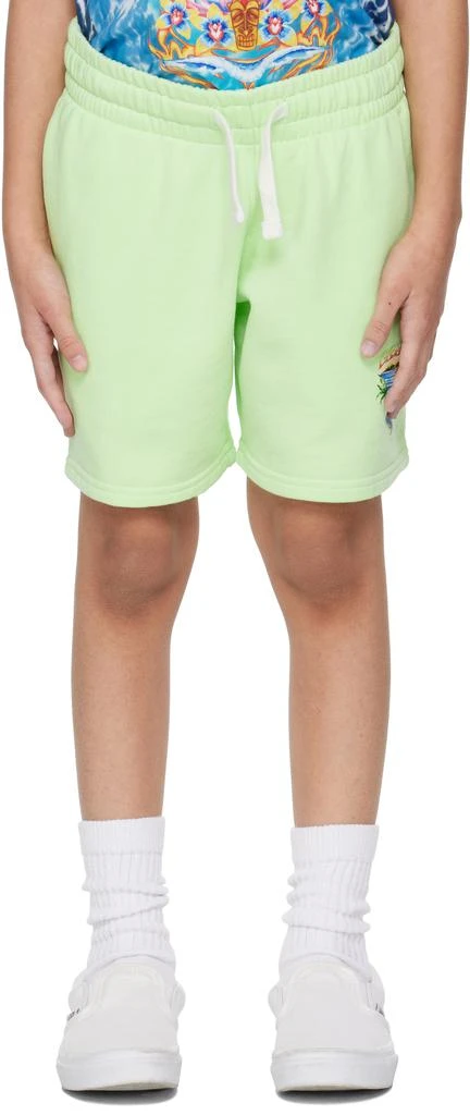 Casablanca Kids Green Innocence Triangle Shorts