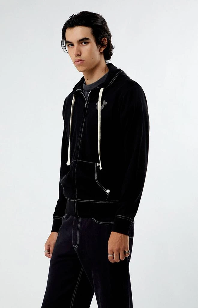 True Religion Big T Logo Full Zip Hoodie 4