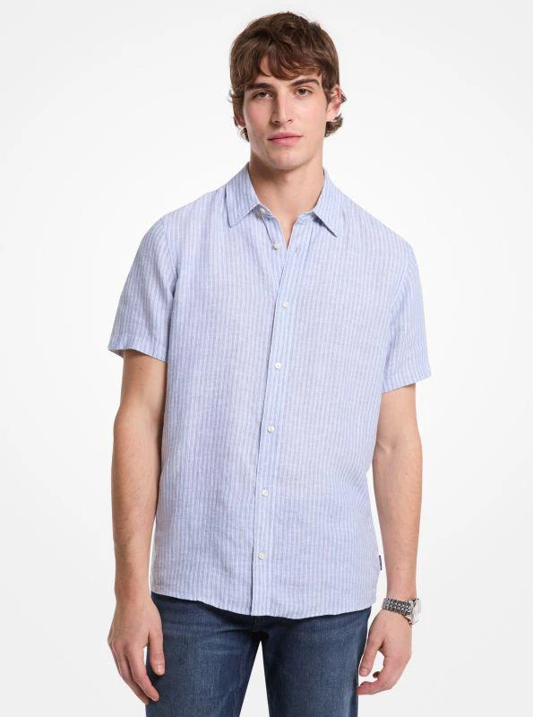 Michael Kors Linen Striped Shirt 1