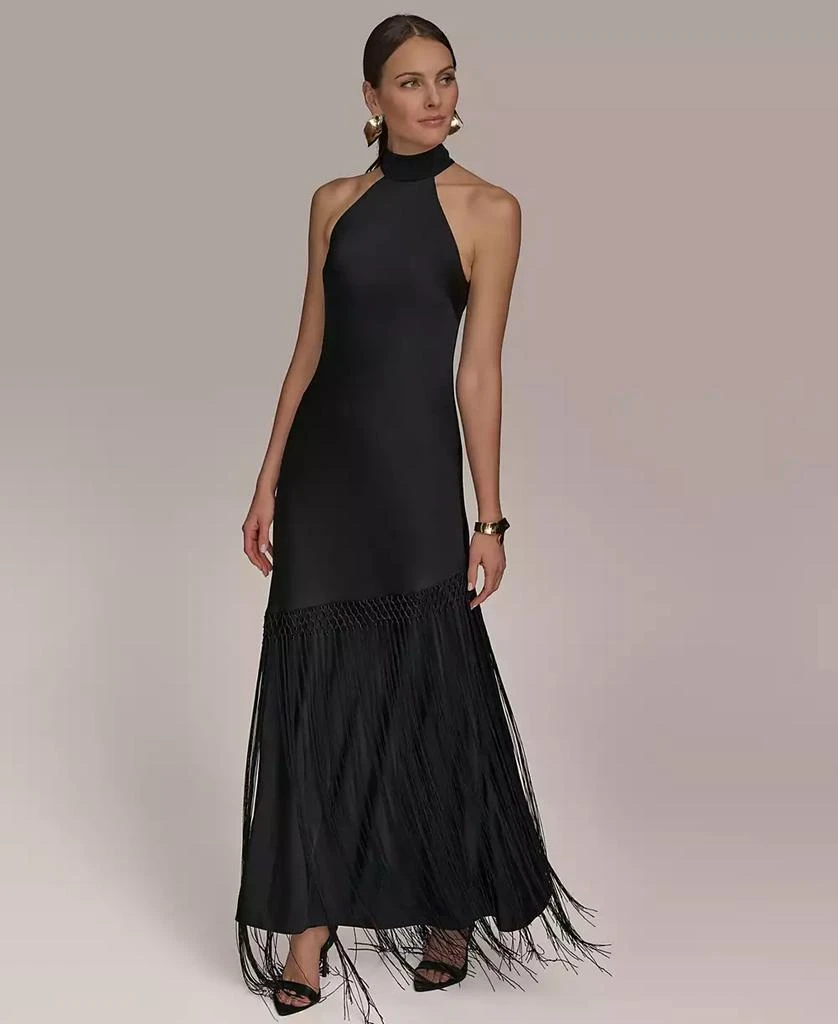 green emerald velvet dress Floral Sequin Sleeveless Boatneck Gown | Gown main image 0