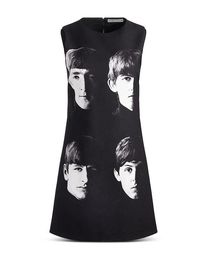 Alice + Olivia x The Beatles Clyde Mini Shift Dress 6