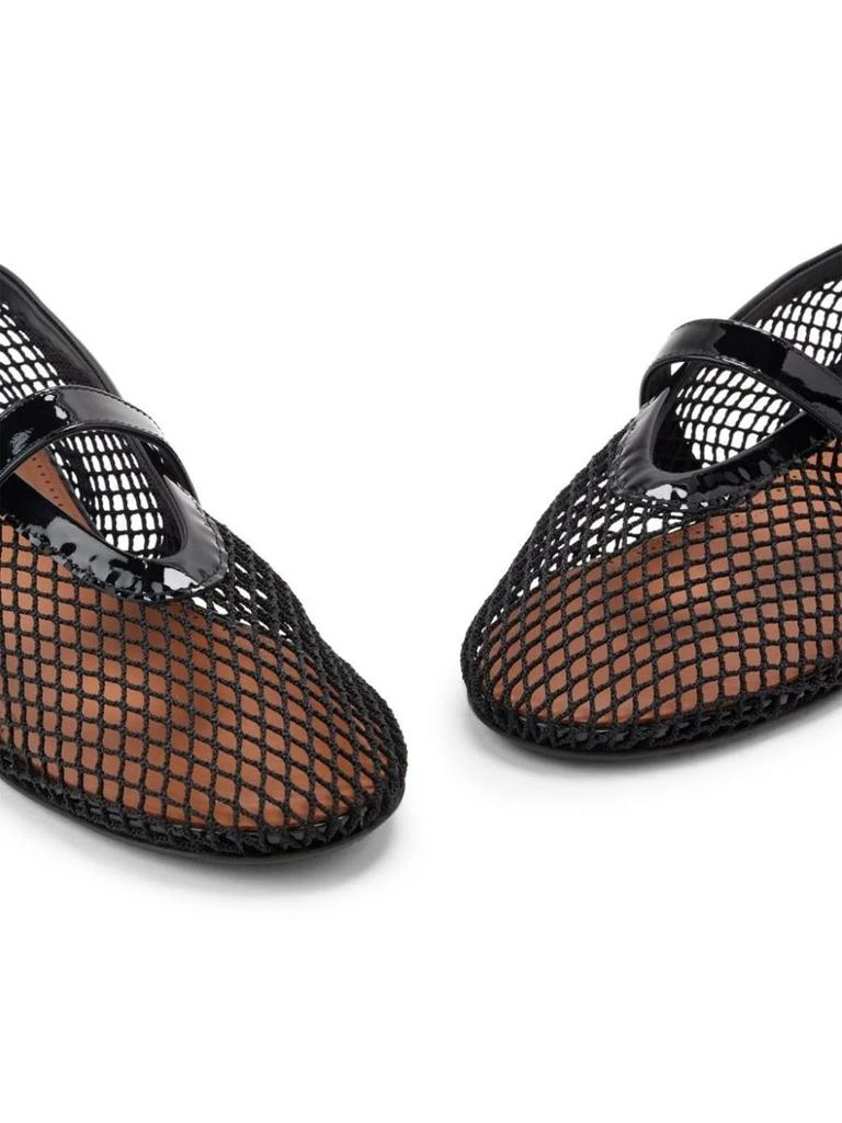 Alaïa Alaïa Ballet Flats In Fishnet Shoes 4