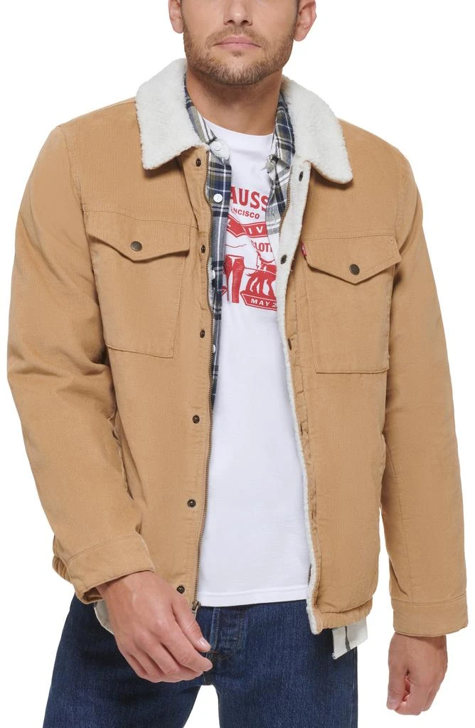 Levi's® Corduroy Faux Shearling Lined Trucker Jacket 4