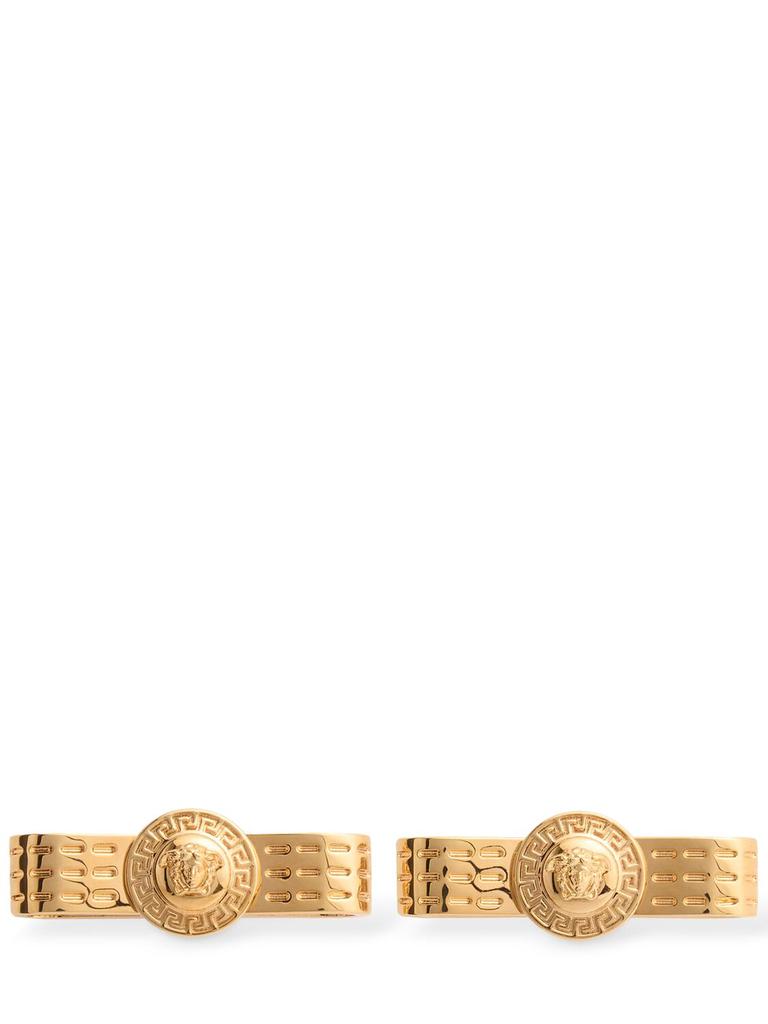 Versace Heart Star Drop-Hoop Earring - Fashion Accessories