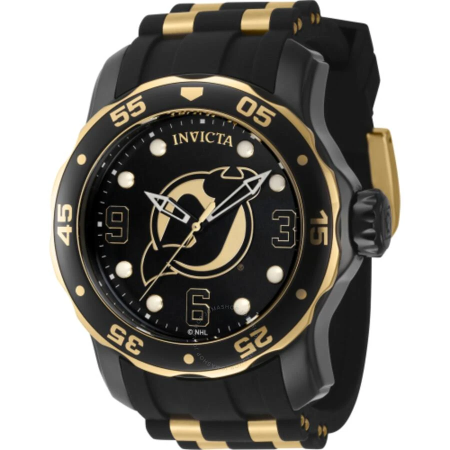 Invicta NHL New Jersey Devils Quartz Black Dial Men's Watch 42310 1