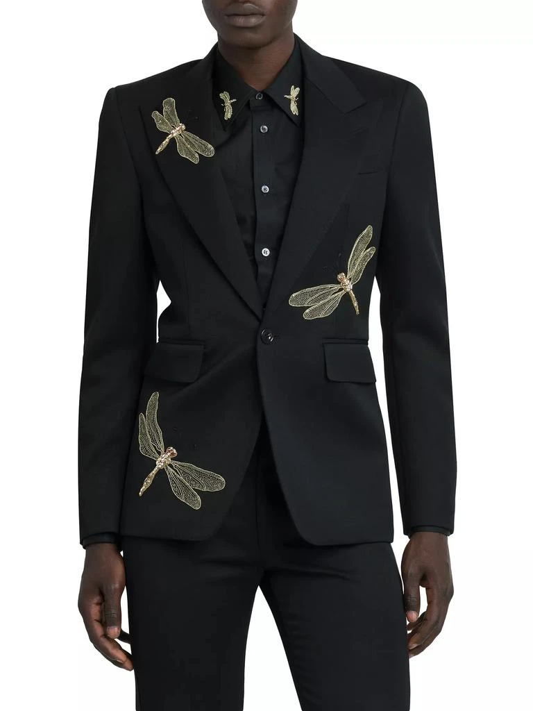 Alexander McQueen Dragonfly Embroidered Jacket 3