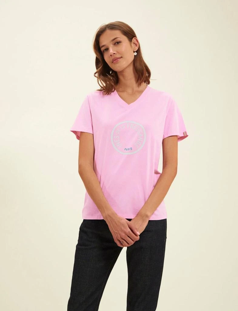 INES DE LA FRESSANGE PARIS Aurora pink T-shirt 2