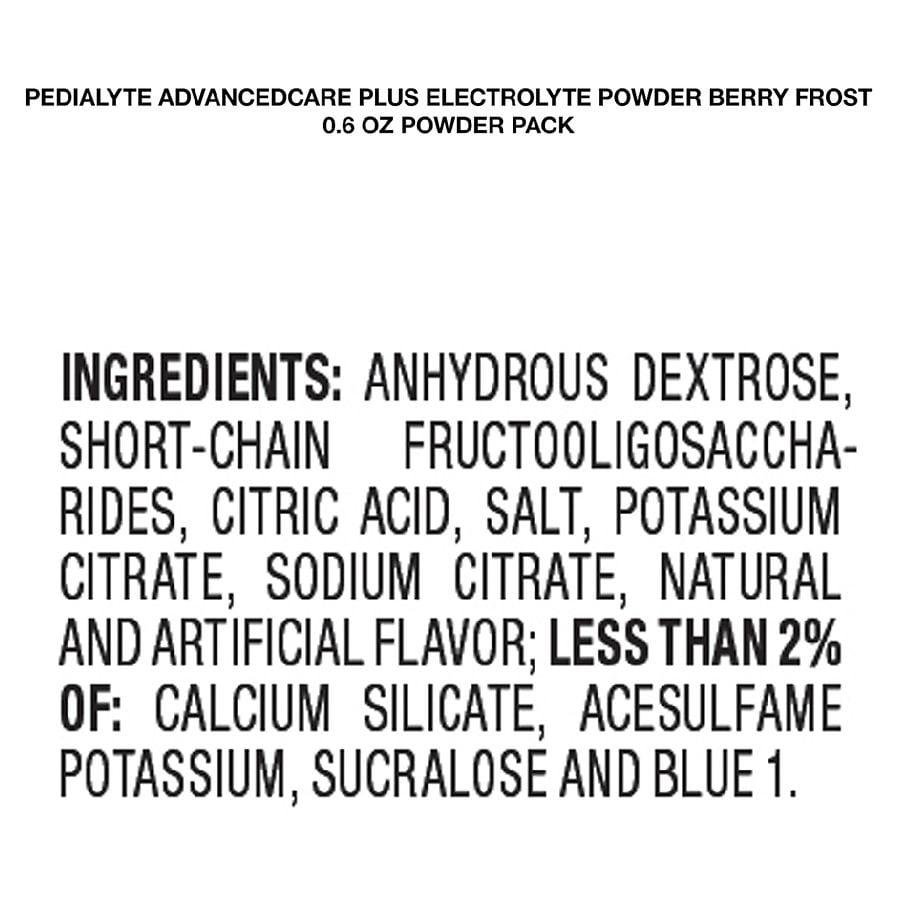 Pedialyte AdvancedCare Plus Electrolyte Powder Berry Frost