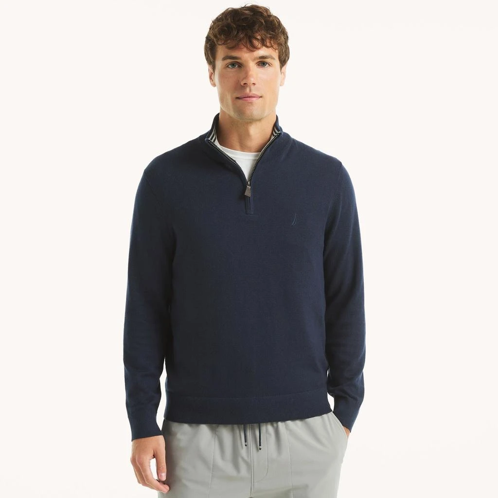 Nautica Mens Navtech Quarter-Zip Sweater 7