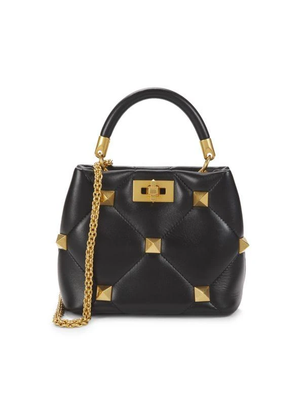 Valentino Rockstud Leather Top Handle Bag 1