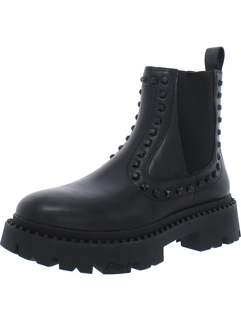 Ash Genesis Bis Womens Leather Embellished Ankle Boots