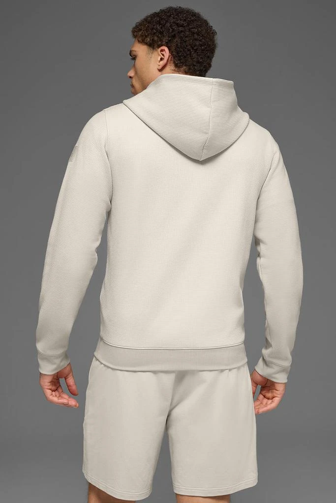 Alo Waffle Lounge Hoodie - Clover Green 4