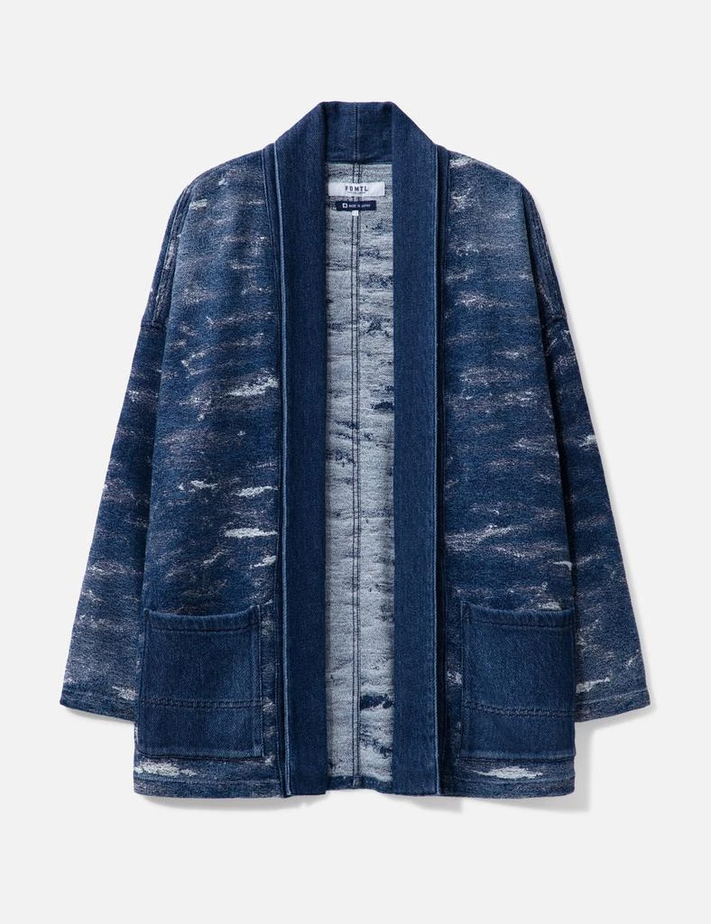 FDMTL JACQUARD DENIM HAORI 2YR WASH 1