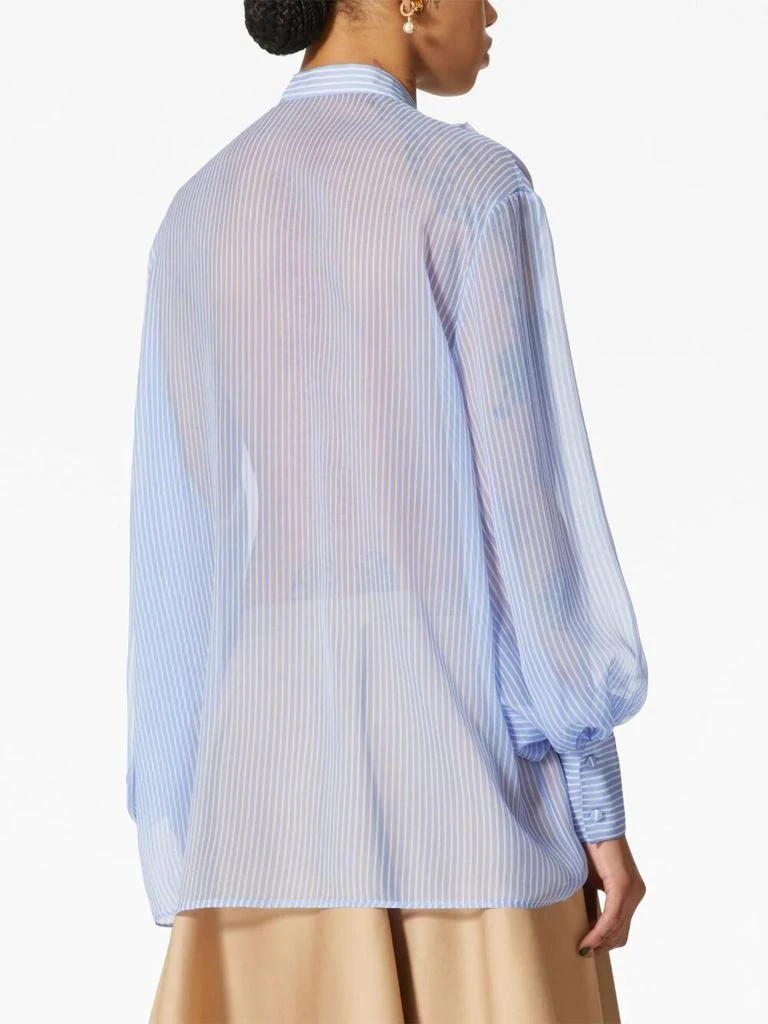 VALENTINO GARAVANI Stripes chiffon shirt 4