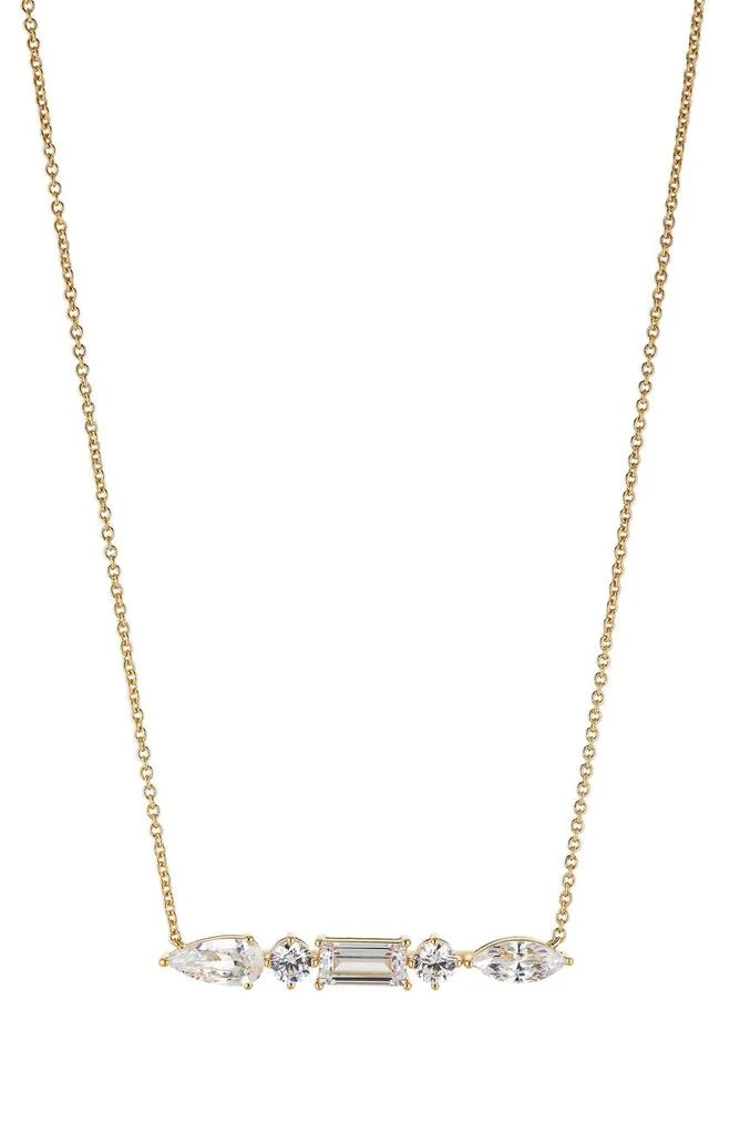Nadri Cubic Zirconia Bar Pendant Necklace 1