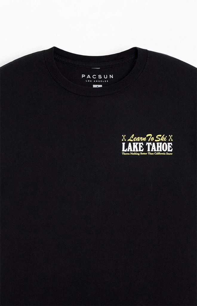 null Learn To Ski Lake Tahoe T-Shirt 3