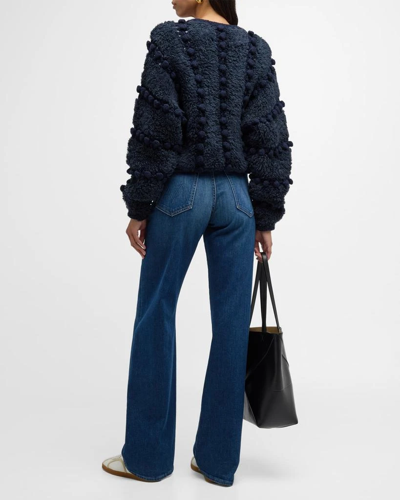 FRAME Zip-Front Pom Pom Cardigan 7