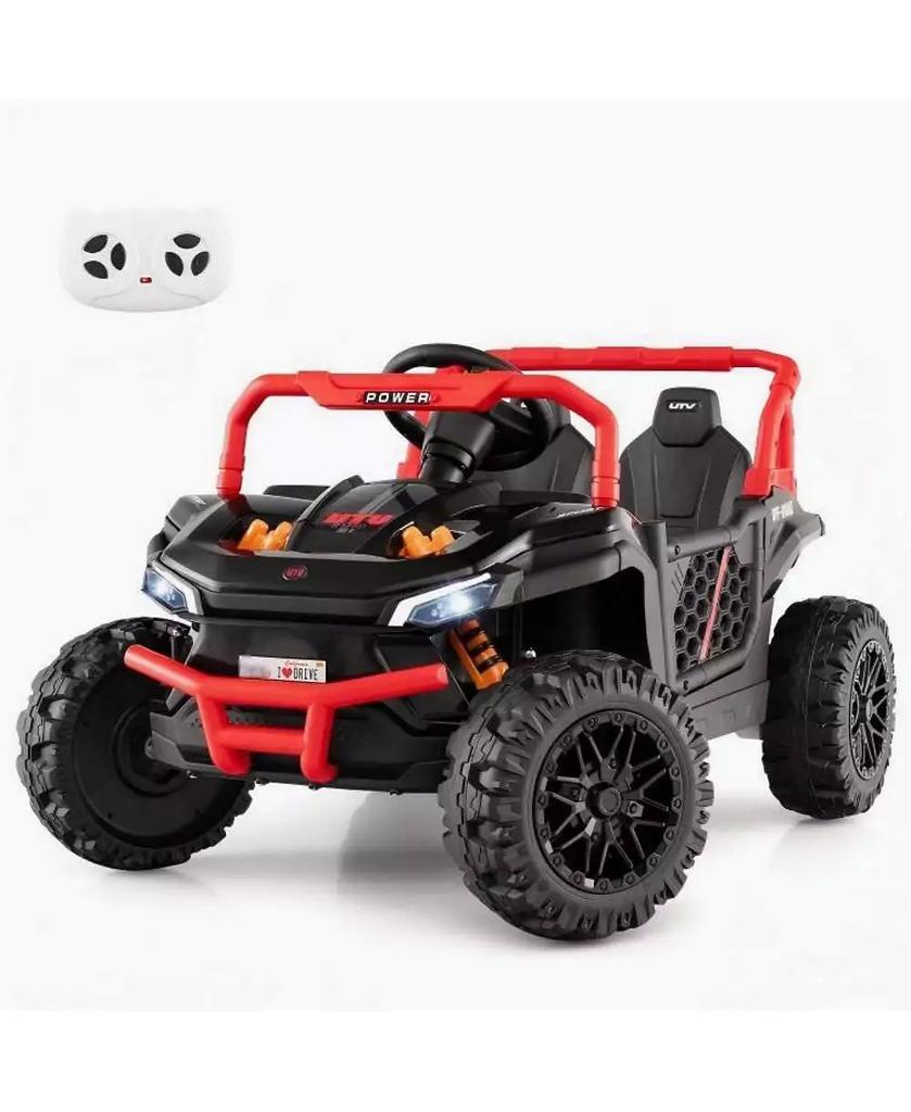 HONGGE 12V Kids Ride on Truck Off-Road UTV with Parental Remote and Lights