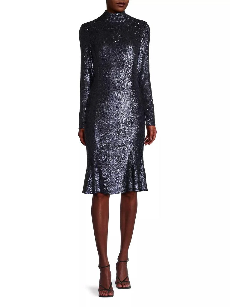 Donna Karan Social Ruffle Hem Cocktail Dress 2