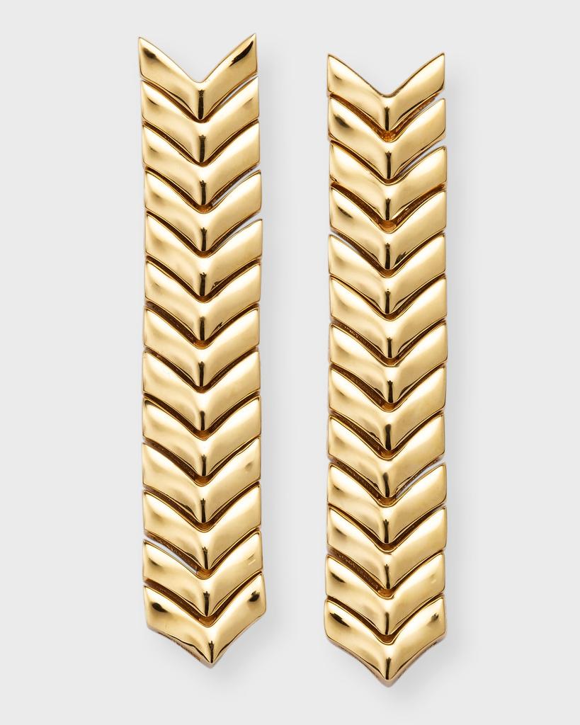 Anita Ko 18K Yellow Gold Zipper Drop Earrings