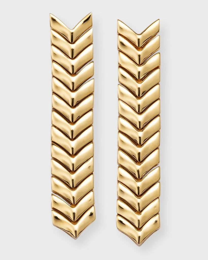 Anita Ko 18K Yellow Gold Zipper Drop Earrings 1