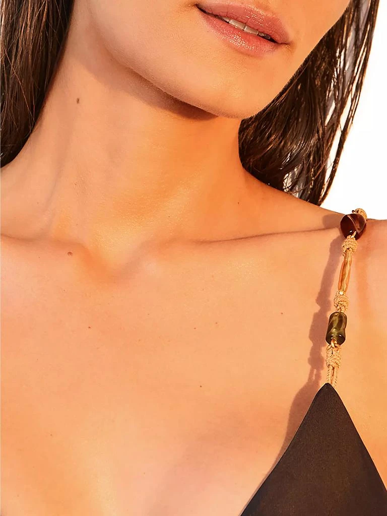 ViX by Paula Hermanny Solid Kaia Triangle Parallel Bikini Top 4