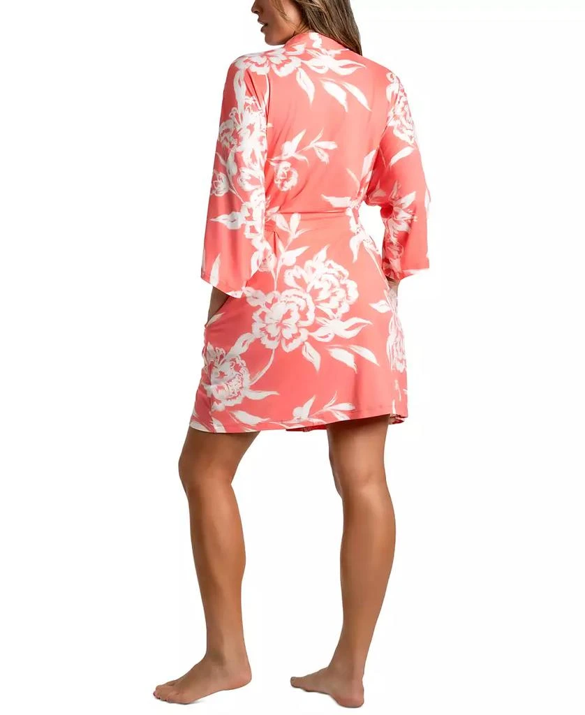 Linea Donatella Women's Printed 3/4-Sleeve Robe 2