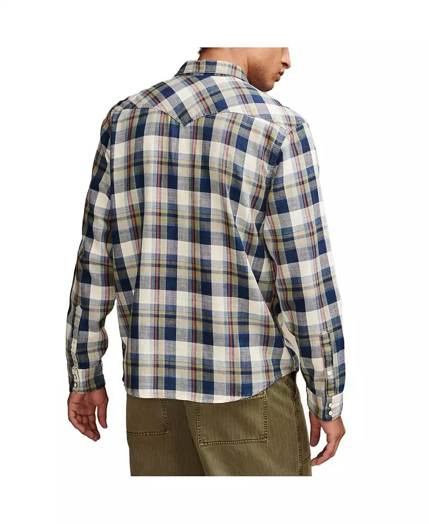 Lucky Brand Men's Plaid Western Shirt 2