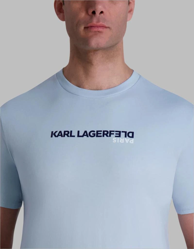 Karl Lagerfeld Paris UPSIDE DOWN LOGO TEE 5