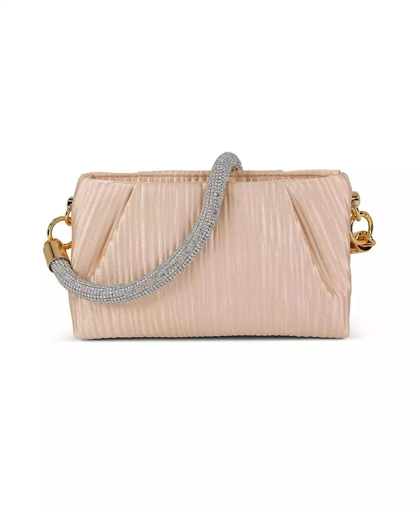 Badgley Mischka Woman's Zoe Satin Jacquard Shoulder Clutch 1
