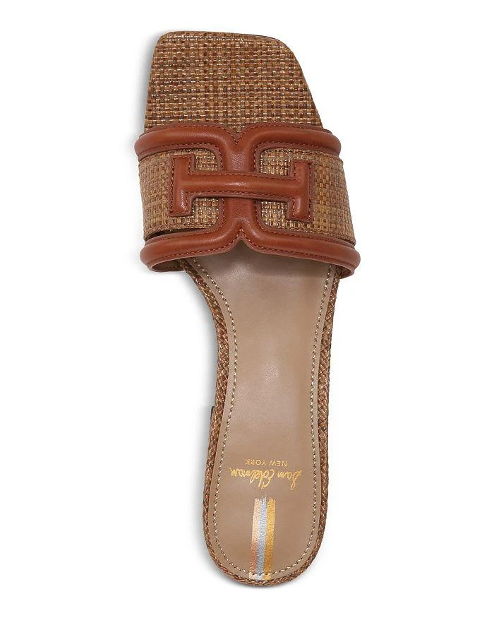 Sam Edelman Women's Waylon Square Toe Logo Block Heel Sandals 3