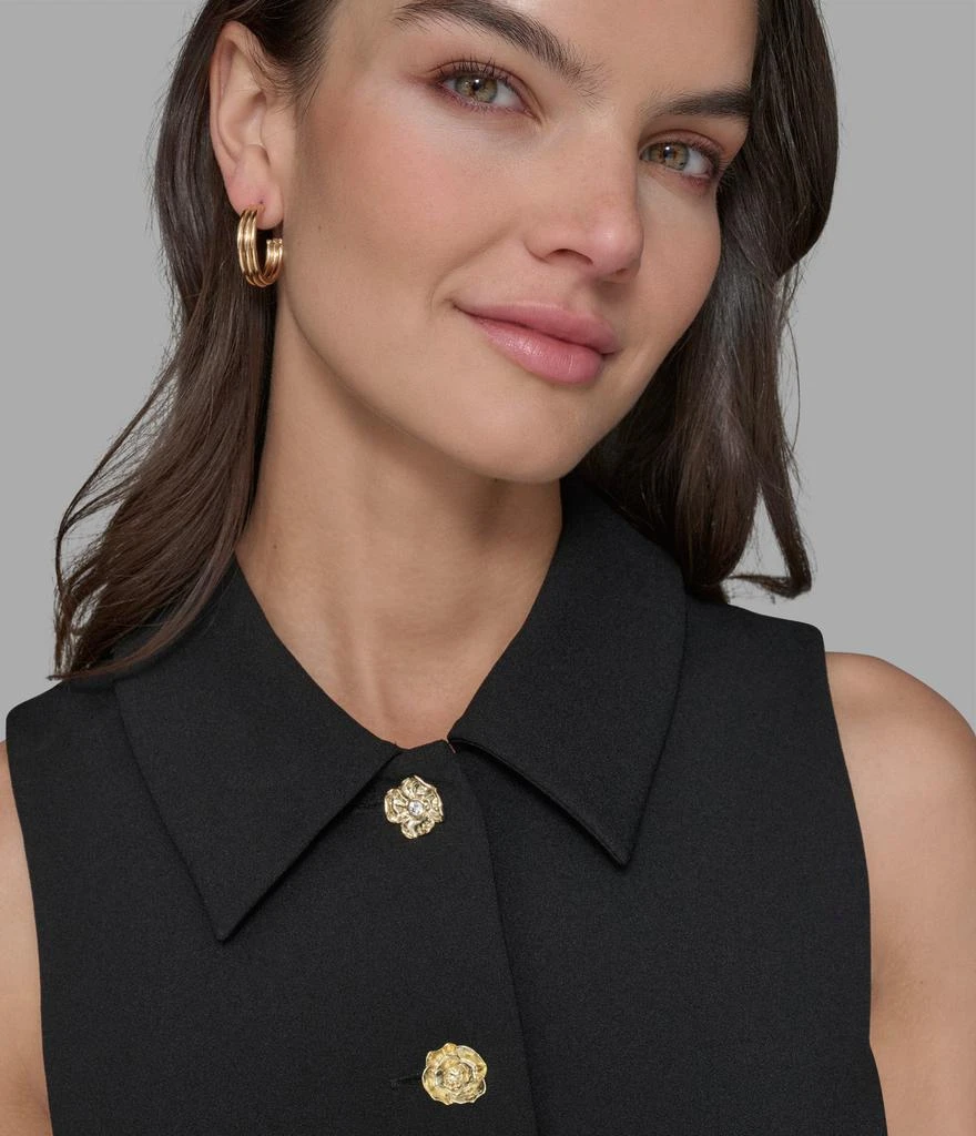 Karl Lagerfeld Paris SLEEVELESS COLLARED DRESS 5
