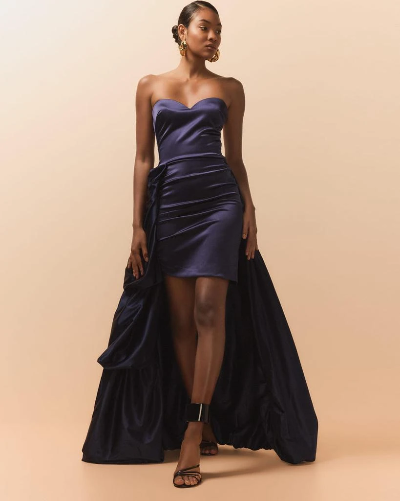 Chiara Boni Docces High-Low Strapless Sweetheart Gown 2