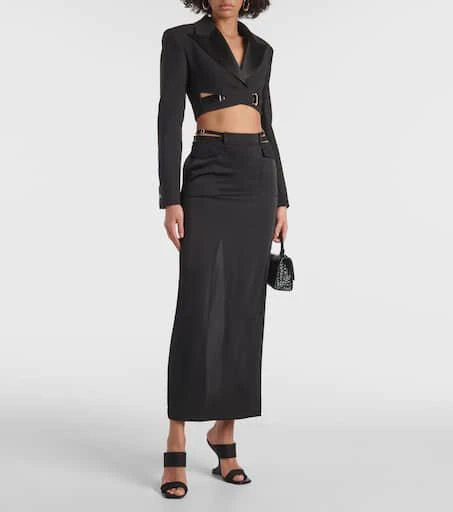 Dion Lee Buckle-detail cropped blazer 2