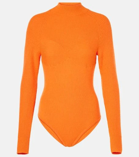 Farm Rio Orange knitted bodysuit 1
