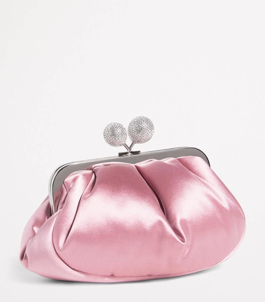 Weekend Max Mara Small Satin Rhinestone Pasticcino Clutch Bag 3
