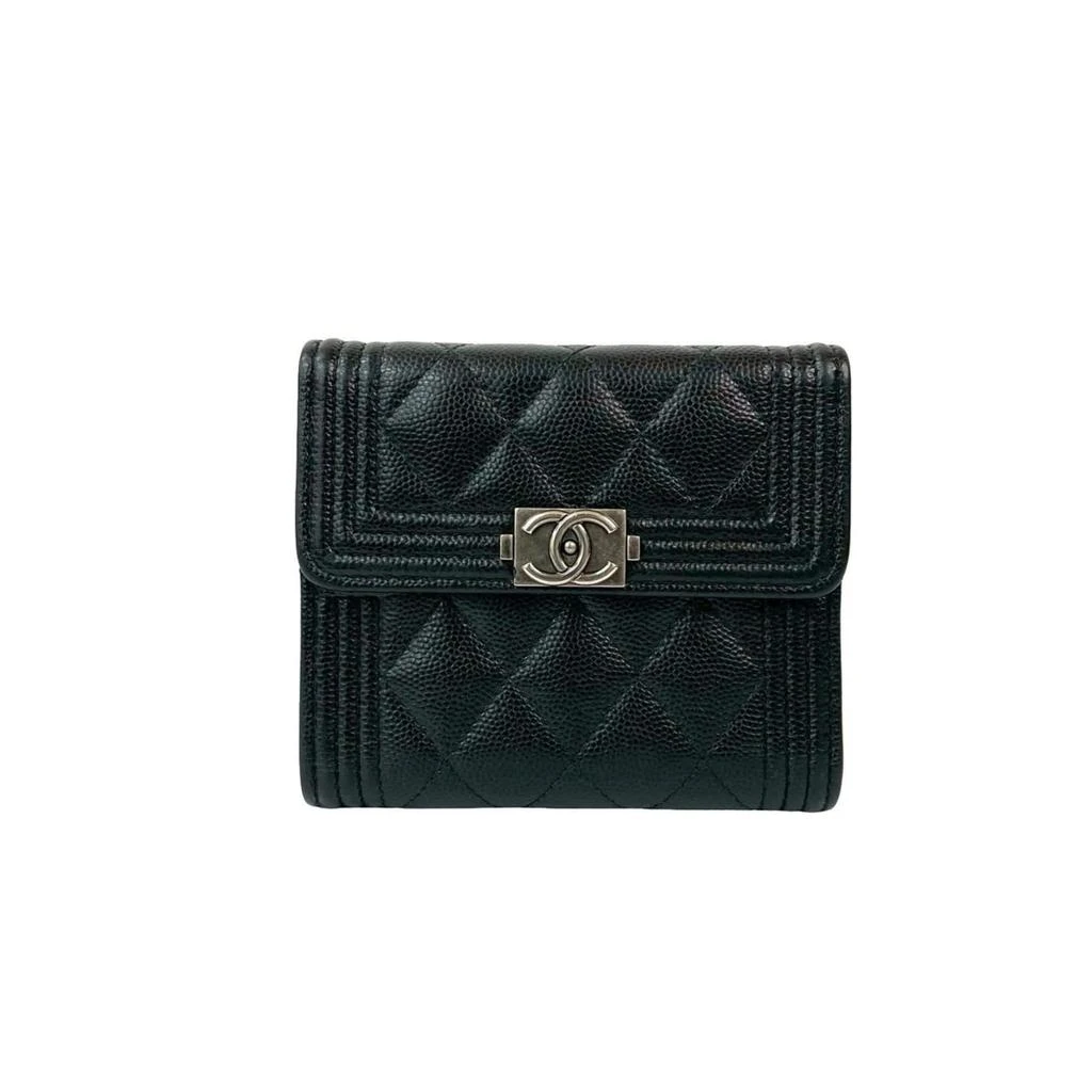 Chanel Grained Calfskin Wallet (Tri-Fold) (Pre-Owned)