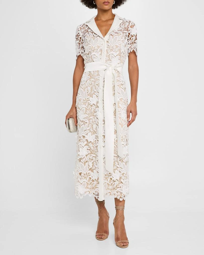 chinese dress ladies BADGLEY MISCHKA-Badgley Mischka Lace Cape Sleeve Gown-Ivory  Elilhaam