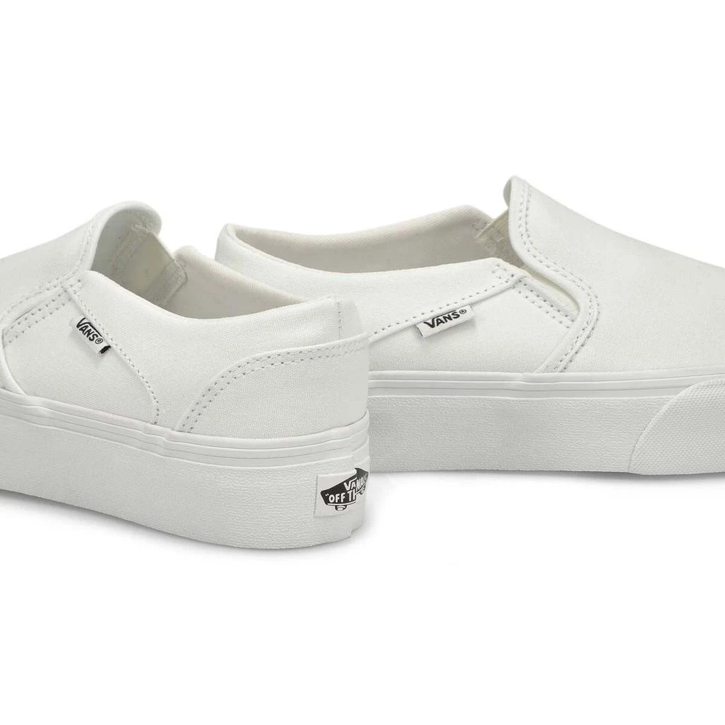 Vans Asher VN0A3WMM0RG Sneakers Womens 6.5 White Slip On Platform Shoes GBNC474 4