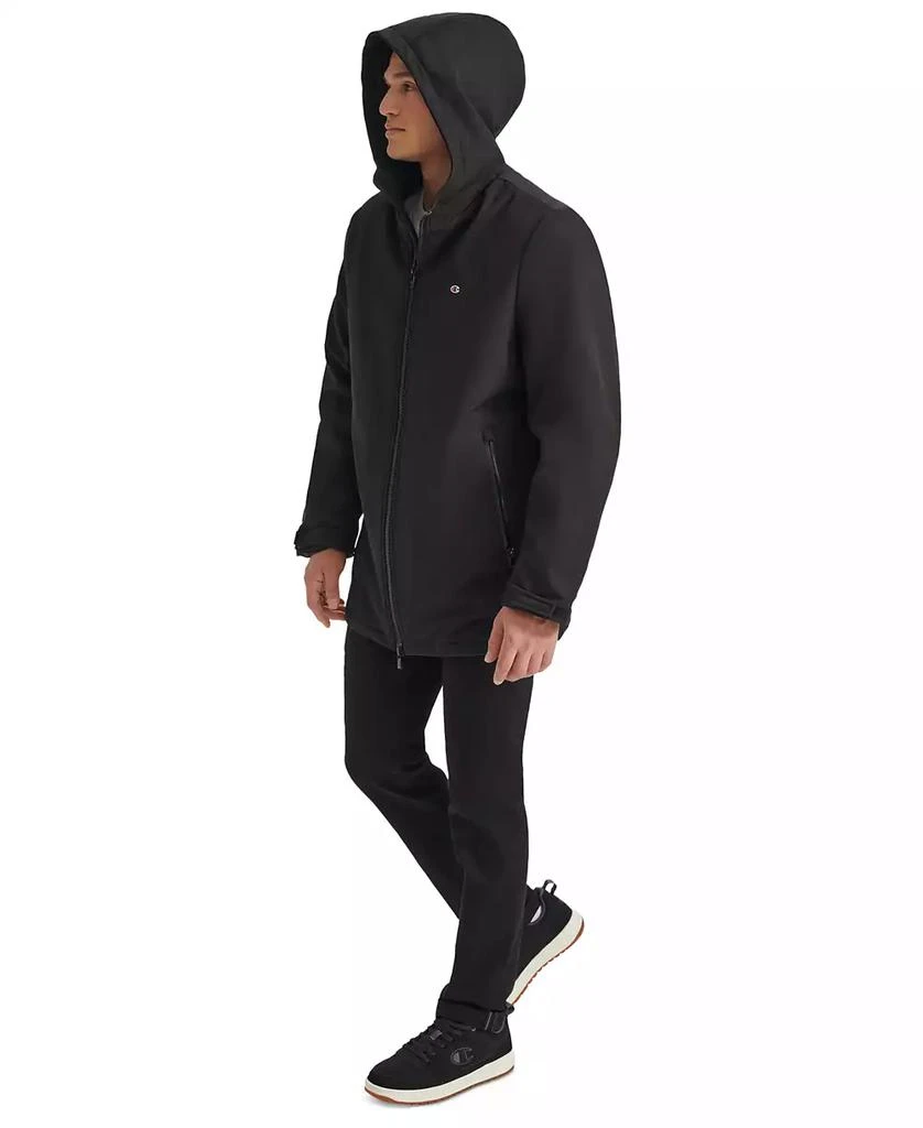 CHAMPION Men's Performance Hooded, Faux Sherpa-Lined Peacoat Jacket 8