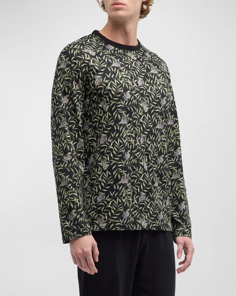 HOM Men's Koala-Print Long Pajama Set 3