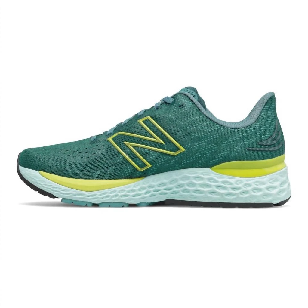 New Balance Men's Fresh Foam 880V11 Running Shoes - 2E/wide Width In Trek With Sulpher Yellow 2