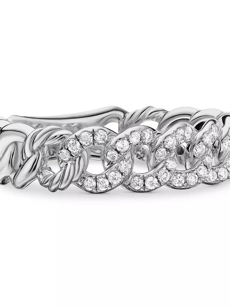 David Yurman Belmont® Curb Link Band Ring with Pavé Diamonds 6
