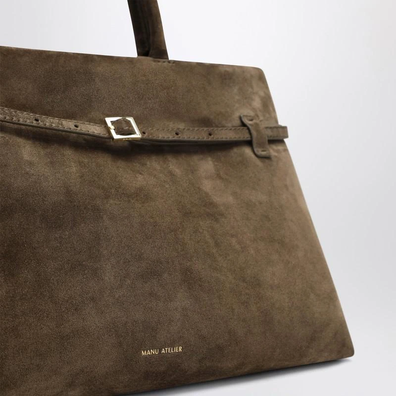 Manu Atelier Le Cambon 40 tobacco suede bag 6
