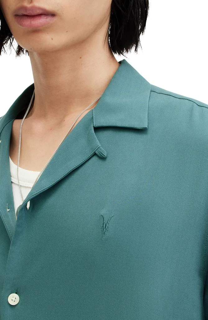 ALL SAINTS Venice Relaxed Fit Short Sleeve Button-Up Camp Shirt 2